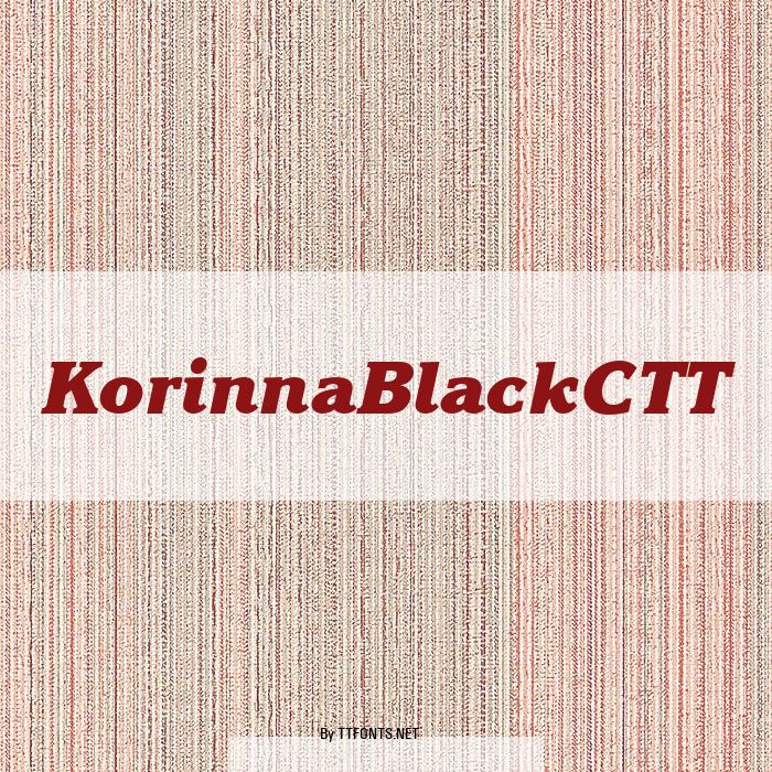 KorinnaBlackCTT example