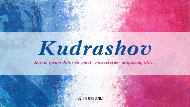 Kudrashov example