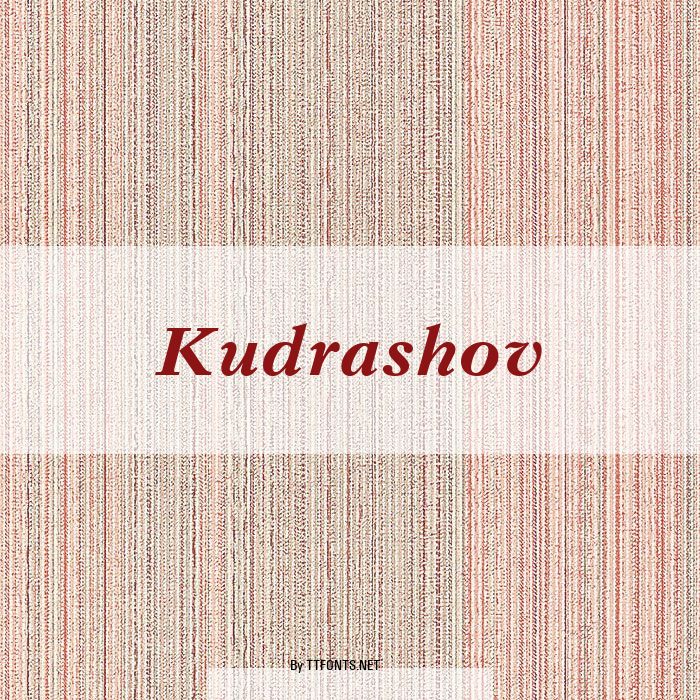 Kudrashov example
