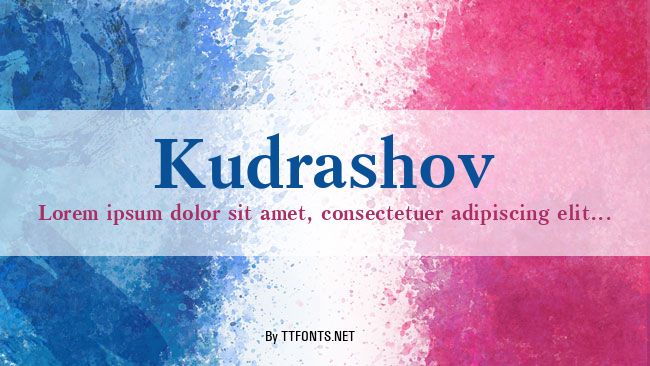 Kudrashov example