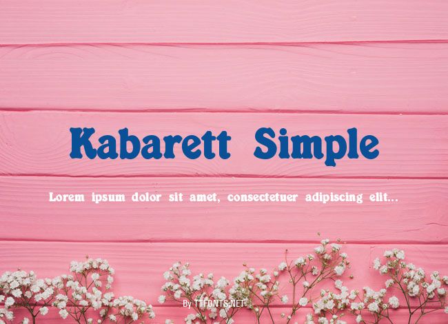 Kabarett Simple example