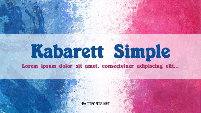 Kabarett Simple example