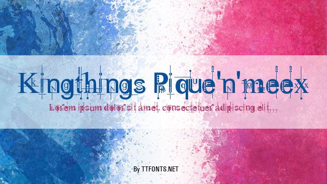 Kingthings Pique'n'meex example