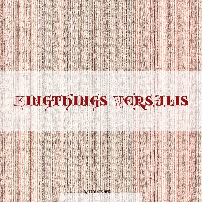 Kingthings Versalis example