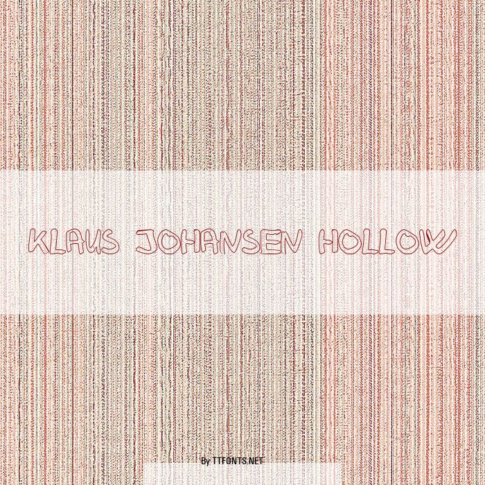 Klaus Johansen hollow example