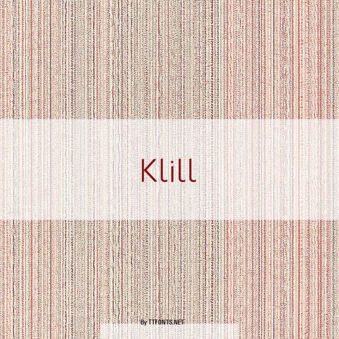 Klill example