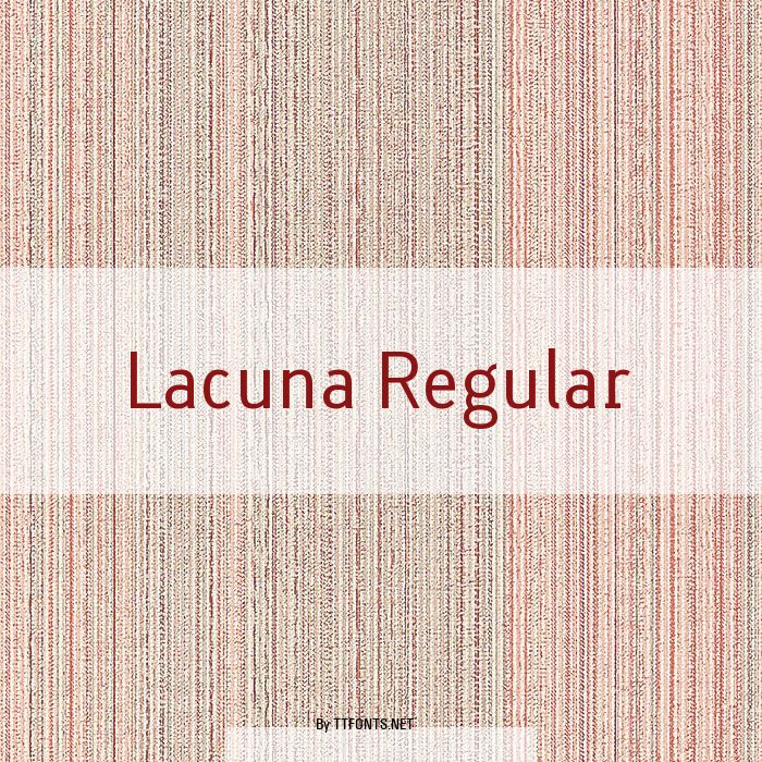 Lacuna Regular example