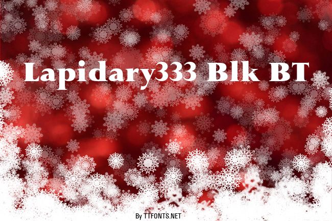 Lapidary333 Blk BT example