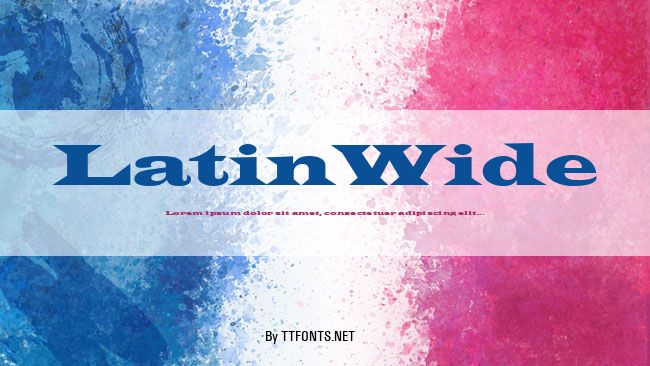 LatinWide example