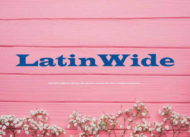 LatinWide example