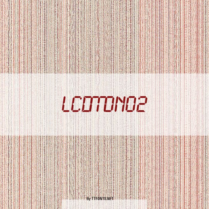 LCDMono2 example