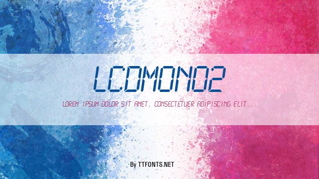 LCDMono2 example