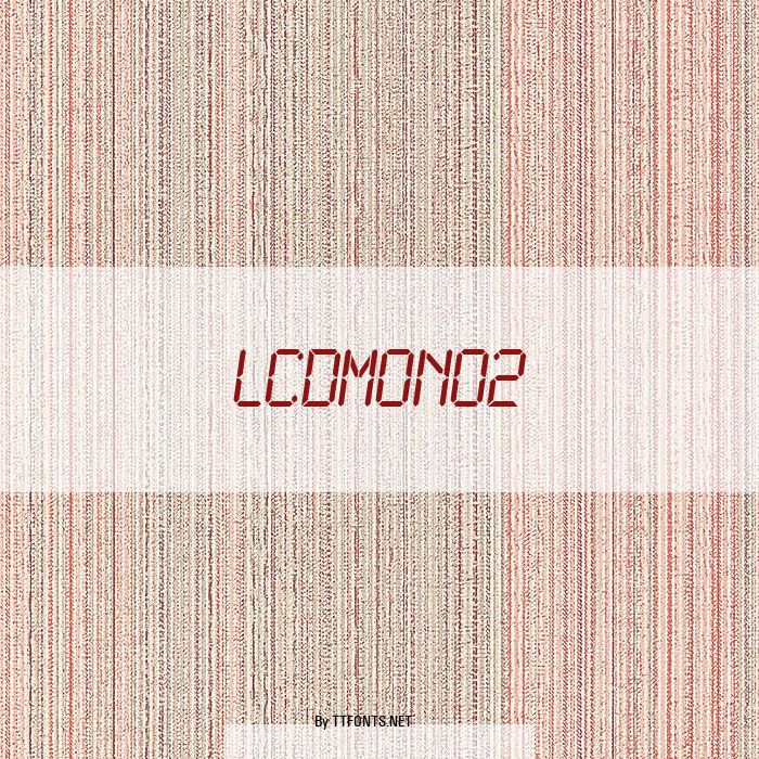 LCDMono2 example