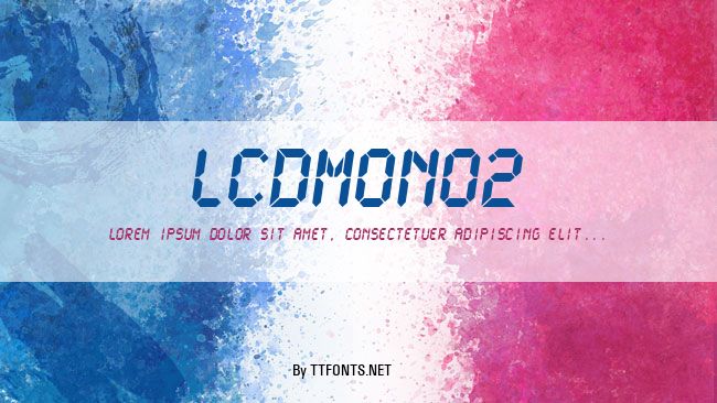 LCDMono2 example
