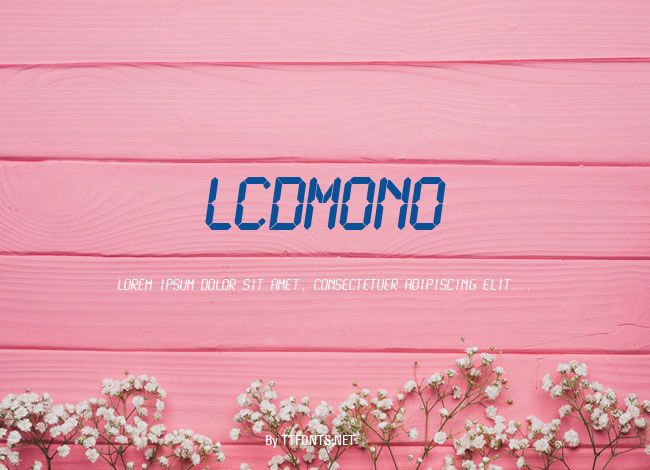 LCDMono example