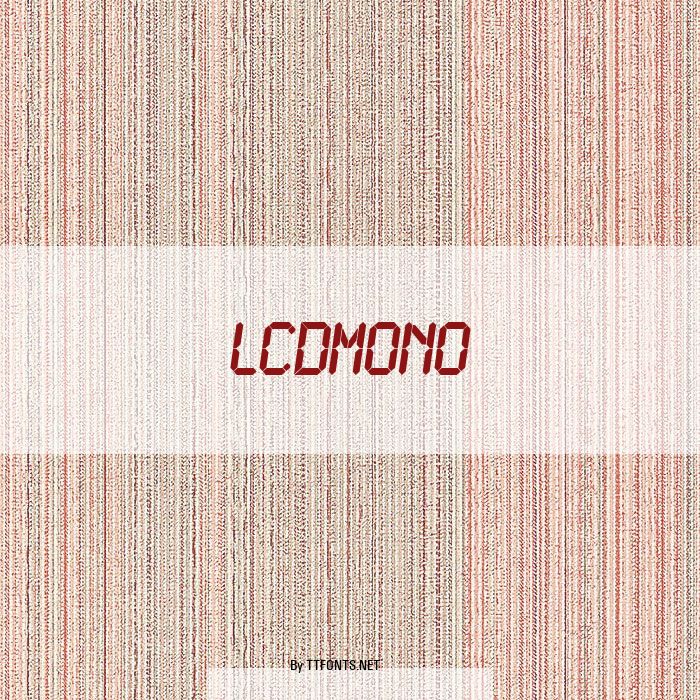 LCDMono example