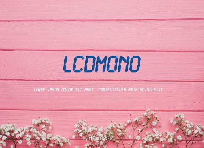 LCDMono example