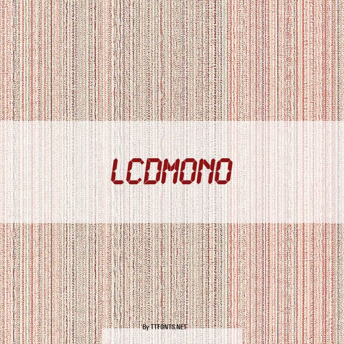 LCDMono example