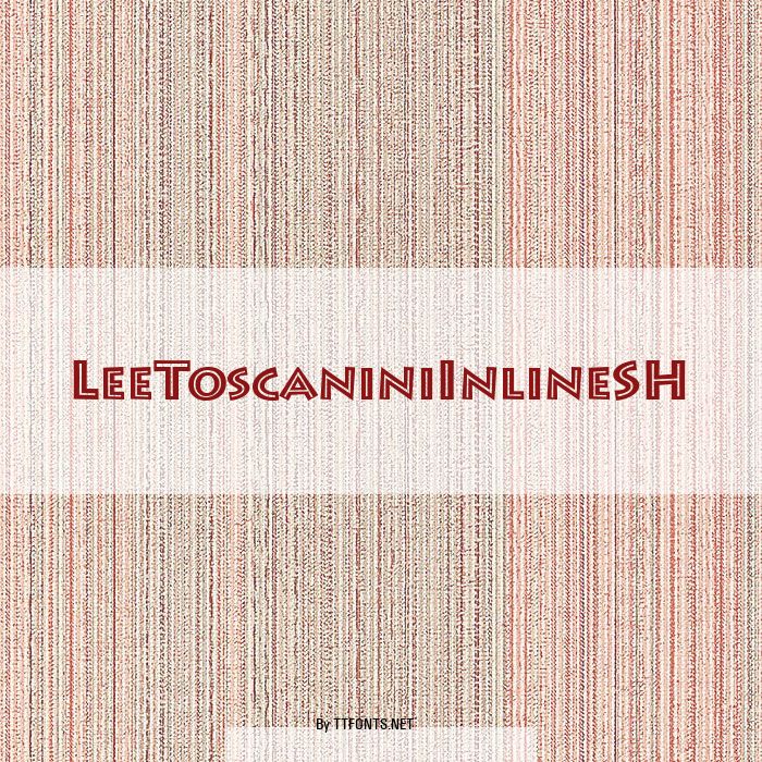 LeeToscaniniInlineSH example