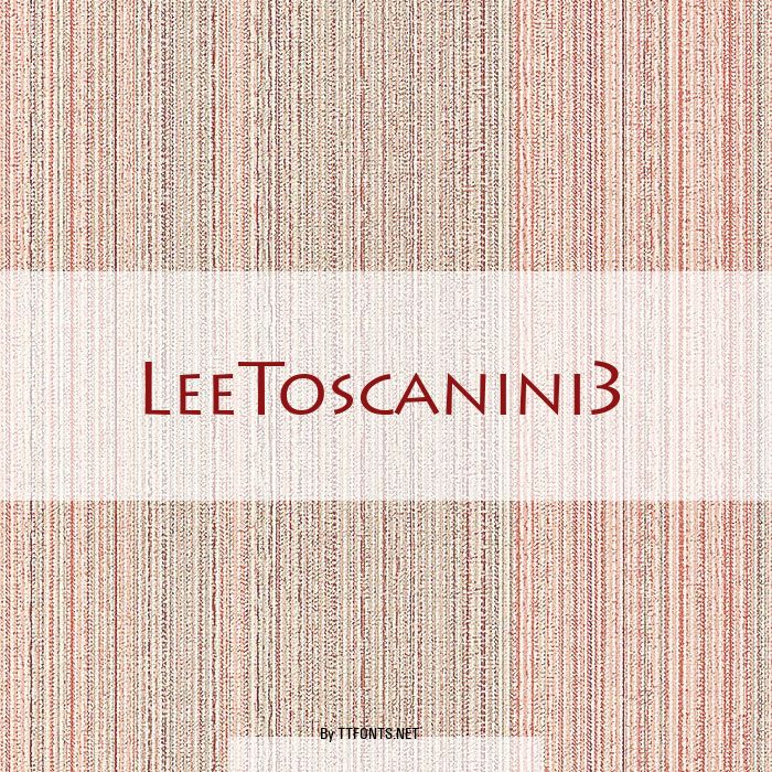 LeeToscanini3 example