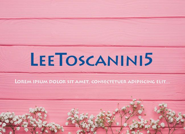 LeeToscanini5 example