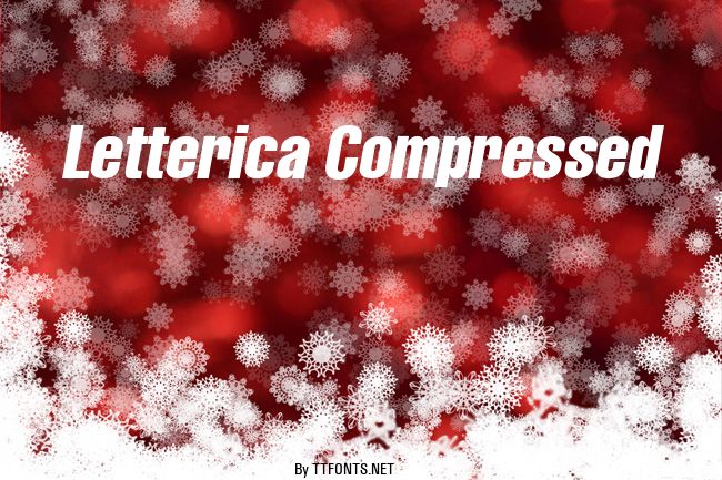 Letterica Compressed example