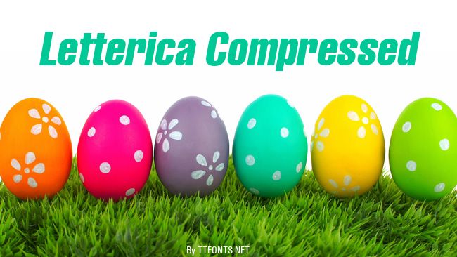 Letterica Compressed example