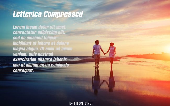Letterica Compressed example