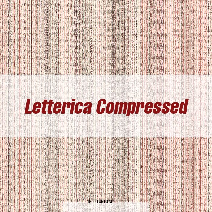 Letterica Compressed example