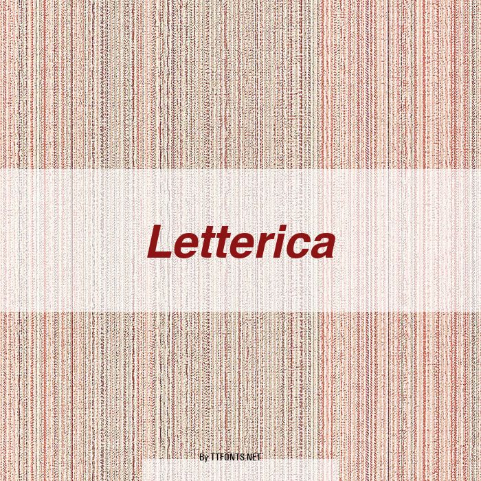 Letterica example