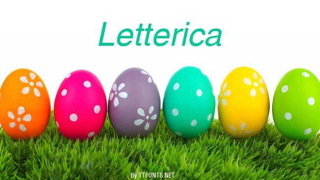 Letterica example