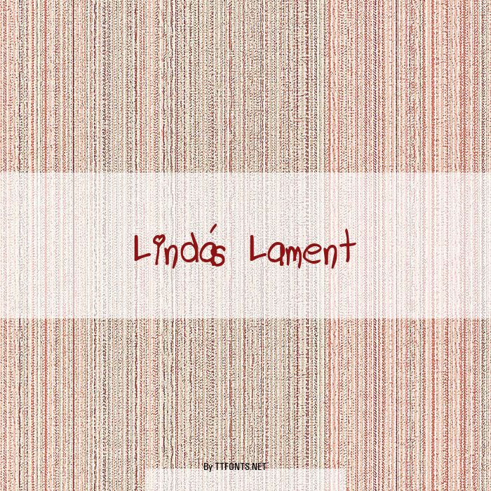 Linda's Lament example