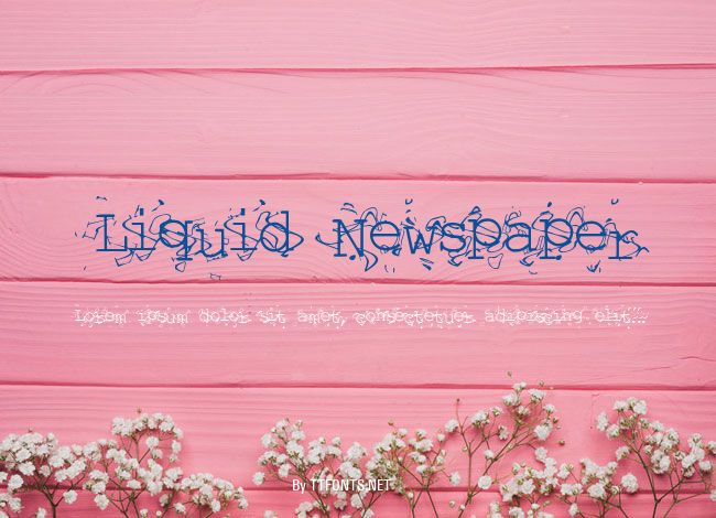 Liquid Newspaper example