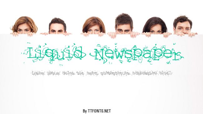 Liquid Newspaper example