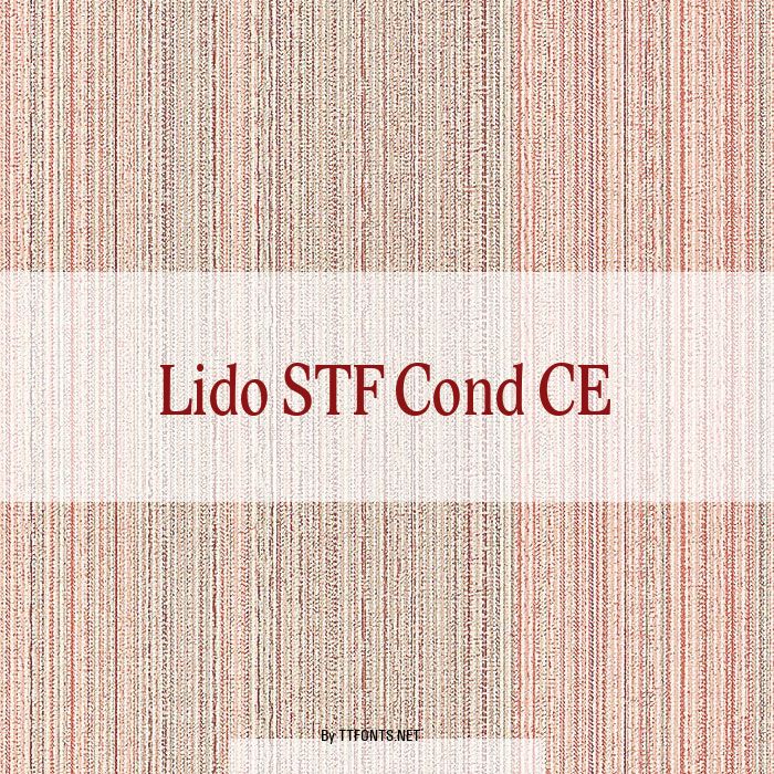 Lido STF Cond CE example