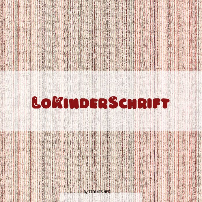 LoKinderSchrift example