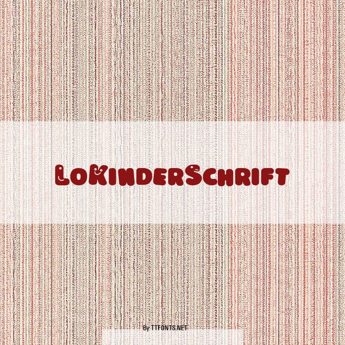 LoKinderSchrift example