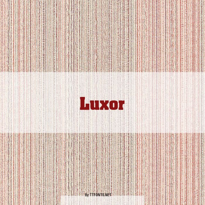 Luxor example