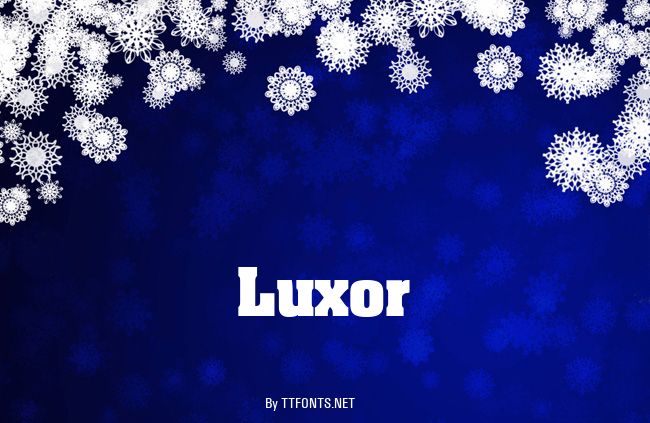 Luxor example