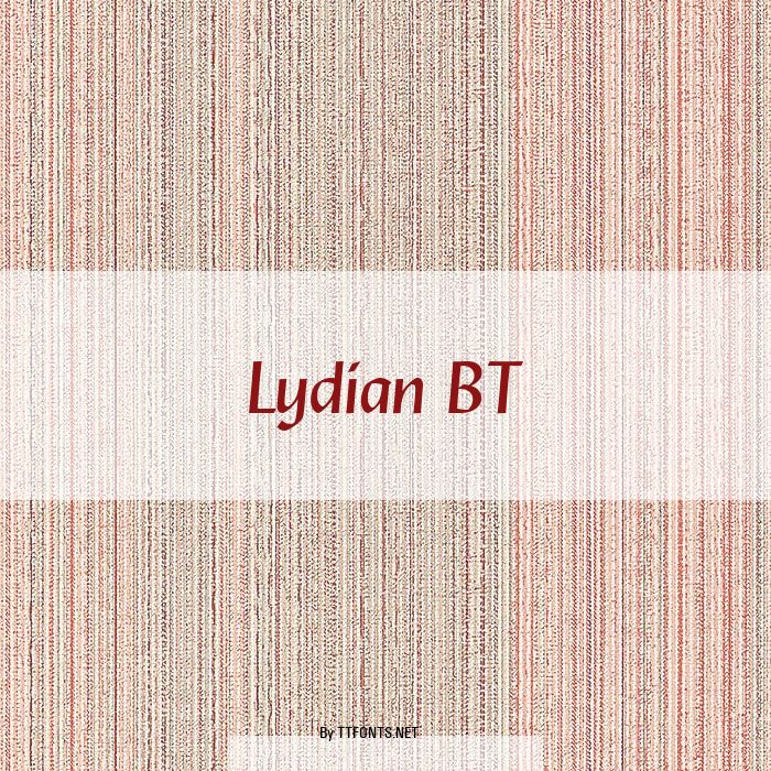 Lydian BT example