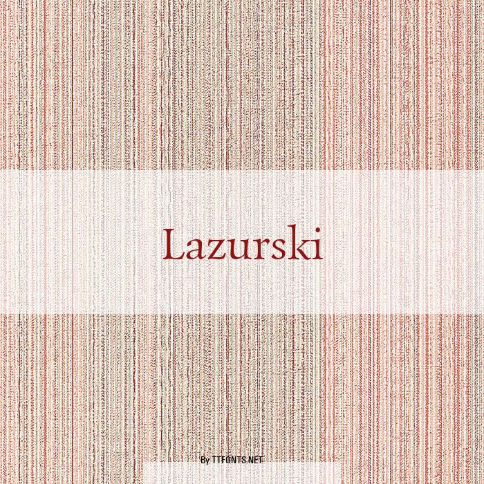 Lazurski example