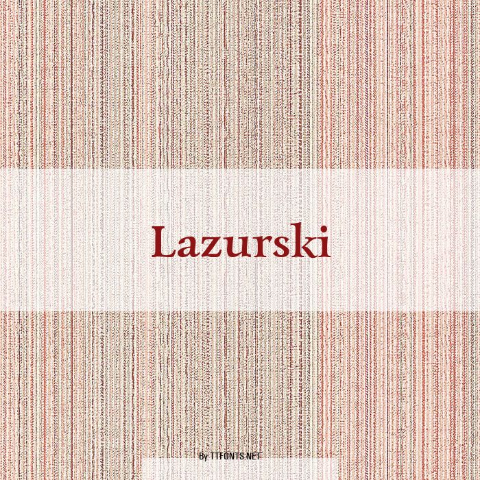 Lazurski example