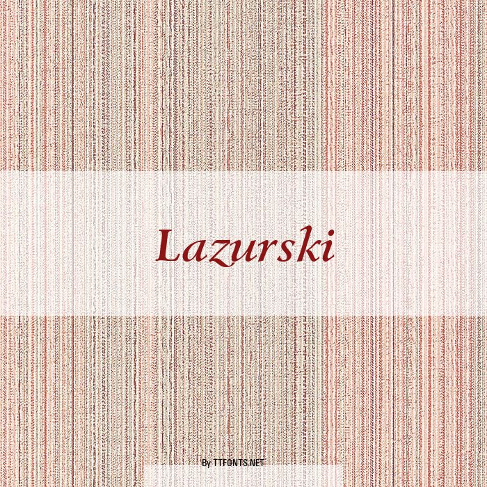 Lazurski example