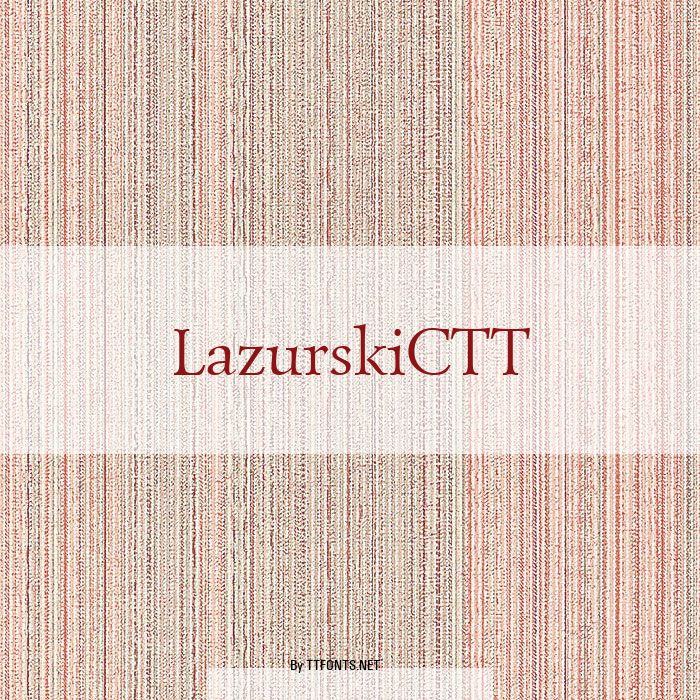 LazurskiCTT example