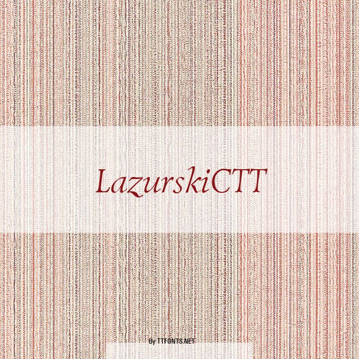 LazurskiCTT example