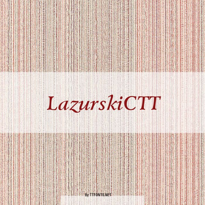 LazurskiCTT example