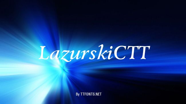 LazurskiCTT example