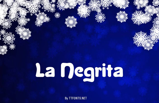 La Negrita example
