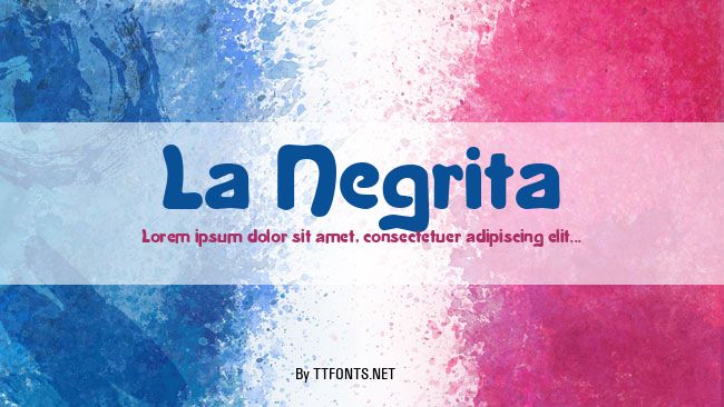 La Negrita example