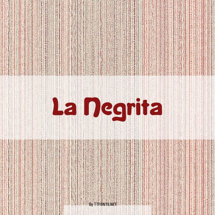 La Negrita example